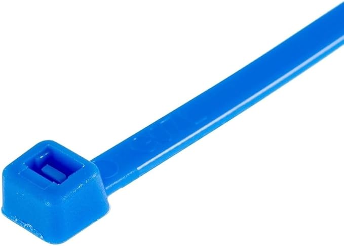GTSE 8 Inch Blue Zip Ties, 1,000 Bulk Pack, 18lb Strength, UV Resistant Small Nylon Cable Ties, Self-Locking 8" Tie Wraps