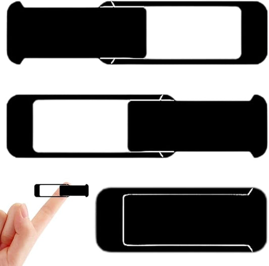 3Pcs Black Laptop Camera Cover 0.08 Inch Webcam Privacy Covers for Mini PC Phone Laptop Desktop Tablet Ultra Thin Plastic Durable Phone Privacy Protector for Home Office Travel Work Use