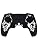 PlayVital Design for PS5 Controller Skin Cover Fit with Charging Station - Anti-Slip Silicone Controller Grip Case for PS5 with 6 Thumb Grip & Sticker, Pure Series Dockable Model - Carving Fire Skull