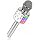 ShinePick Karaoke Microphone, 4 in 1 Wireless Microphone with LED Lights Handheld Portable Karaoke Machine, Home KTV Player, Compatible with Android & iOS Devices (Silver)