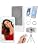 Selfie Monitor Screen for iPhone & Android - Magnetic Vlog Selfie Mirror for Phone Back Camera - Remote Control Screen Mirroring Rear Camera