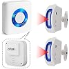 Wireless Indoor Motion Sensor Alarm, Bed Alarm and Fall Prevention for Elderly / Dementia Patients /Kids (2 Motion Detector +1 Receiver)