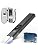 4-in-1 EDC Flat Flashlight, Green Laser Pointer, UV Light, Red Strobe Comb