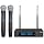 Kimyah Wireless Microphones System, 2x100 Channels Metal Cordless Handheld Microfonos, 328FT UHF Range, Mics with Stable Signal Transmission for Professional Stage, DJ and Party Karaoke(KY-3308)