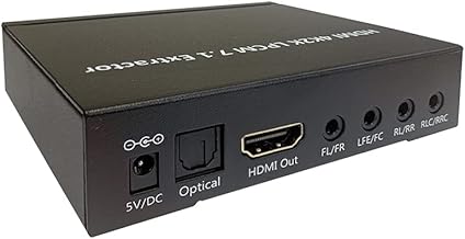 HDMI LPCM 5.1 7.1 to Analog Surround Decoder with Repeater Function