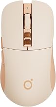 EWEADN G309 Wireless Mouse, Bluetooth & 2.4G Dual Mode Computer Mice, 5 Adjustment Levels 4000 DPI Silent Ergonomic Mouse, 7 Buttons Rechargeable Portable Mouses for Laptop/PC/Mac/iPad - Pink - Image 1