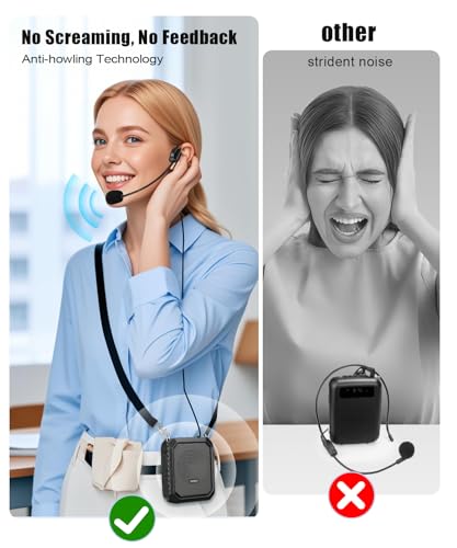 SHIDU Voice Amplifier for Teacher with Portable Microphone Waterproof