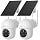 ARCCTV Solar Security Cameras Wireless Outdoor, 2 Pack