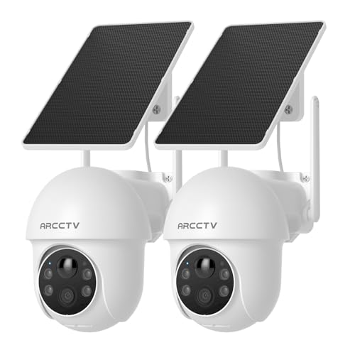 ARCCTV Solar Security Cameras Wireless Outdoor, 2 Pack - Image 2