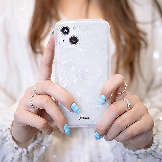 Sonix Case for iPhone 15 Plus, iPhone 14 Plus | Compatible with MagSafe | 10ft Drop Tested | Pearl Tort Marble