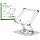 Uncaged Ergonomics Swivel Laptop Stand for Desk, 360 Riser, Arctic Silver