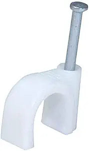 Monoprice Circle cable clips with steel nail, 10mm, 100pcs/Pack