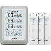 Indoor Outdoor Thermometer Wireless 4.5 Inch Display Digital Hygrometer