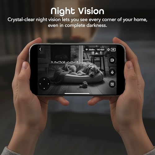 Geeni Scope Ultra 2K 360° Smart Indoor Camera, Auto-Tracking, 1440p HD