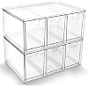Prsildan Tea Bag Organizer K Cup Holder Drawer Coffee Pods Storage, 2 Pack
