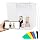 PULUZ Mini Photo Studio Light Box, Portable Folding Photo Shooting Tent with 2 LED Panels and 6 Colors Backdrops,Light Box Photography for Small Size Products