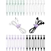 28 Pcs Silicone Cable Ties Reusable, Cable Cord Organizer Straps