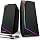 LENRUE Computer Speakers, USB/USB-C Powered AUX Audio for PC Speakers with Loud Stereo Sound, Headphone-in, Touch Lights for Desktop, Computer, Laptop, Desk（USB-C to USB Adapter Included