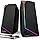 LENRUE Computer Speakers, USB/USB-C Powered AUX Audio for PC Speakers with Loud Stereo Sound, Headphone-in, Touch Lights for Desktop, Computer, Laptop, Desk（USB-C to USB Adapter Included