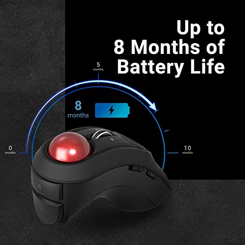 ELECOM Relacon Handheld Trackball Mouse 2.4GHz Wireless M-RT1DRBK