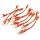 CablesOnline 10-Pack 6inch CAT5e UTP Ethernet RJ45 Full 8-Wire Orange Patch Cable, (U-000OR-10)