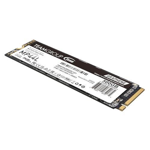 TEAMGROUP MP44L 500GB SLC Cache NVMe 1.4 PCIe Gen 4x4 M.2 2280 Laptop&Desktop SSD (R/W Speed up to 5000/2500MB/s) TM8FPK500G0C101