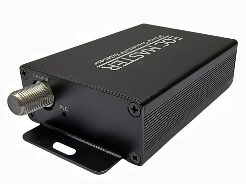 IP Extender Over Coax Kit, F to 10/100Base-TX Port Ethernet Extender Set Over Coaxial Cable (EoC) for IP Security CCTV Cameras,Up to 1640FT (F500)