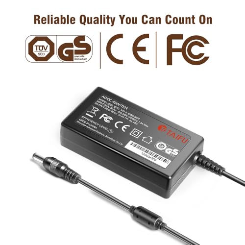 TAIFU 12V AC Adapter Charger for Crua CR270C CR270BM CR270DM CRUA 27" Full HD Curved Gaming Monitor BSY BSY048A120400U W BSY048A120400UW Power Supply Cord