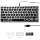 Macally Small USB Wired Keyboard for Mac and Windows - 78 Scissor Keys, 13 Shortcut Compatible Apple Keyboard - Mini Compact USB Computer Keyboard That Saves Space and Looks Great - Space Grey - Image 9