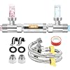 Sensor Valve Kit Fit for Instant Hot Water Recirculating Pump System, Stainless Steel Directly Replace The Old Plastic Version for 367010, 595926, 500800 Thermal Bypass Bridge Valve