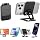 Adjustable Foldable Phone Stand for Desk, Premium Aluminum Cell Phone Holder, Portable Multi-Angle Desktop Stand Compatible with iPhone, Galaxy, iPad, Tablets & All Smartphones