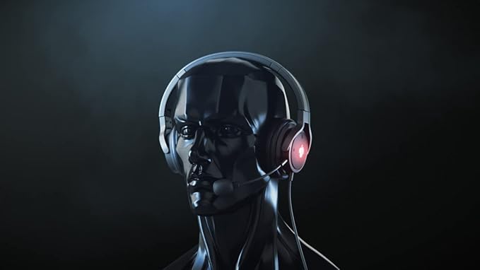 Cherry HC 2.2 Wired Headset for Gaming & Multimedia USB 7.1 Surround Sound Detachable Microphone Black 7 Foot Long Cord.