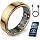 Smart Ring Health Tracker for Women & Men, Blood Oxygen/Sleep/Stress/Sports Modes/Women's Health/5ATM Waterproof Fitness Tracker Ring, No Subscription Required(Gold-Size 7)