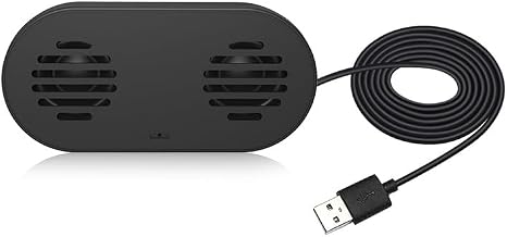 USB Computer Speaker with Built-in Microphone, Mini Soundbar Speaker for Desktop Laptop PC, Plug & Play USB Powered Small Sound Bar,Mini Speaker,360° Surround Sound for Gaming Music Movie - Image 1