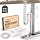 Ultimate Setup Under Desk Cable Management Vertebrae - Perfect for Sit Stand Desk - White, 133 cm