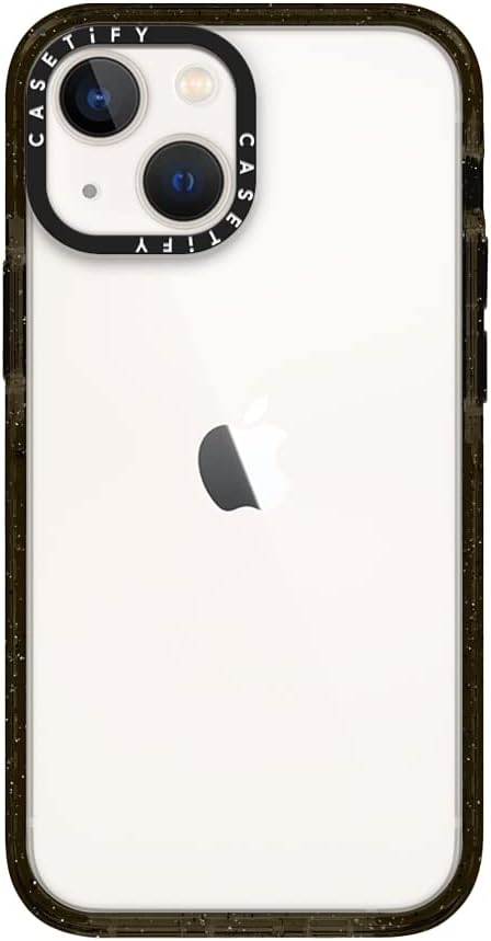 CASETiFY Impact Crush iPhone 13 Mini Case [6.6ft Drop Protection] - Clear Black