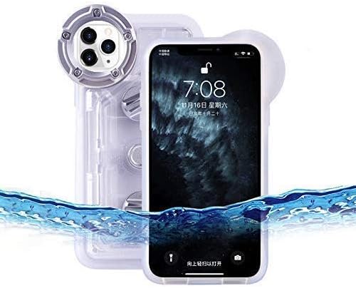 Underwater Photography Waterproof Phone Case Pouch for iPhone 11 pro max Enhanced Underwater Cell Phone Dry Bag with Armband O Lens Ring Full Sealed Waterproof Case IPX8 Certified