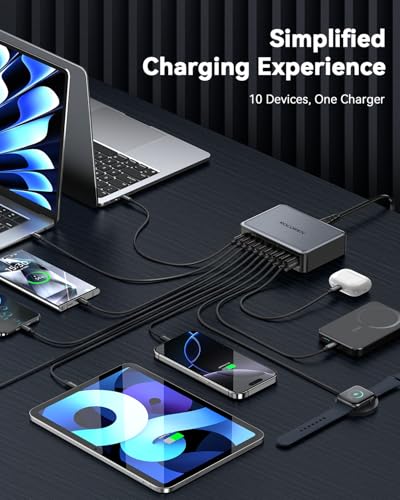 Rocoren 480W GaN 10‑Port Charging Station, PD 100W F | Charging & Powe - Image 6