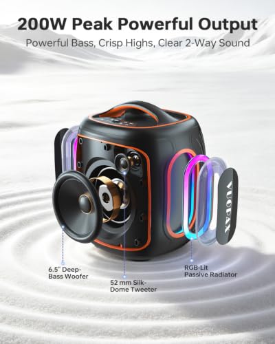 Portable Bluetooth Speaker Wireless,200W Peak Loud S - Image 3