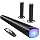 Sound Bar for Smart TV, 100W Sound Bar with 3 Dynamic RGB Lights, Black