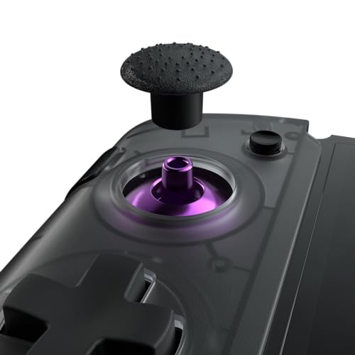 CRKD Nitro Deck+ Handheld Pro Controller for Nintendo Switch & OLED Model - TV Dockable - Programmable Sidekicks & Back Buttons - True Collection System (Clear Black Edition)