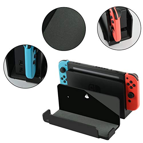 Floating Wall Mount for Nintendo Switch, Black, 7.12"L x 3"W x 2.5"H