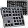 Doohoeek Tri-Mode Programmable Keyboard (BT/2.4G/Wired), Bluetooth Shortcuts Keyboard with 25 Custom Keys & Shortcuts Stickers & Backlit, Wireless Macro Keypad for Windows Graphic, Editing & Office