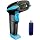 NADAMOO Wireless Barcode Scanner 328 Feet Transmission Distance USB Cordless 1D Laser Automatic Barcode Reader Handhold Bar Code Scanner with USB Receiver for Store, Supermarket, Warehouse - Blue
