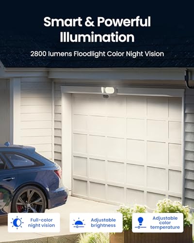 REOLINK PoE Security Camera Elite Pro Floodlight PoE, 16MP Dual Lens, 180°