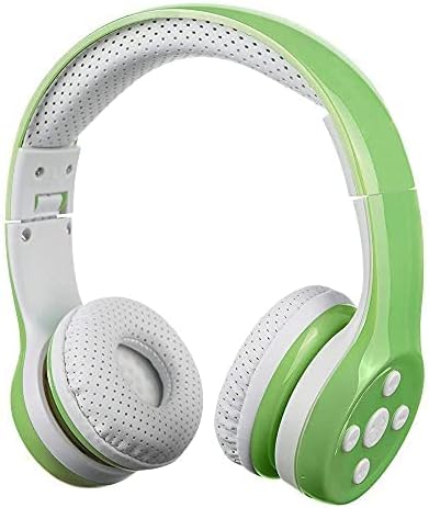 Toddler Headphones Wireless, Bluetooth Kid Headphones for Boys Girls,5 Button Easy use with Sharing Port, Built in Mic for Laptop Phones Computer (bs690 Green)