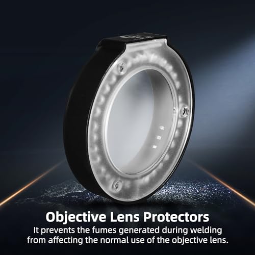 HengTianMei Stereo Microscope Touch Adjustable LED Ring Light Illuminator, for 7-45x Objective Lens Repair Microscope Light Source, USB Port