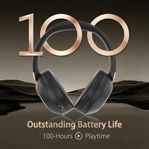 Active Noise Cancelling Headphones, 100H Bluetooth Headphones