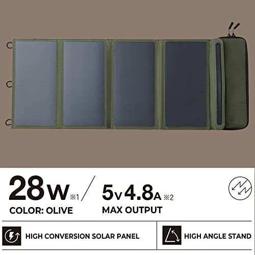 ELECOM NESTOUT Portable Solar Panel, Dual USB-A Port | Charging & Powe - Image 4