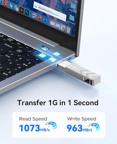 ORICO 1TB Portable Solid State Drive, 1050MB/s Dual-Port Rotating Metal External SSD with 90° Click-Stop, Reliable Storage for iPhone 17, 16 Series, Type-C Smartphone, Mac, Audio, Vehicle - A101